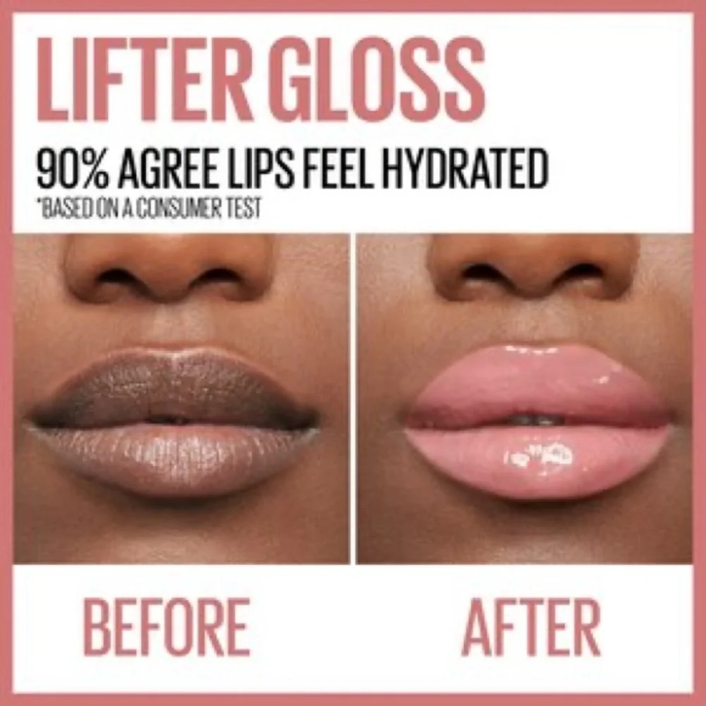 5/$25💜 Maybelline Lifter Gloss Lip Gloss with Hyaluronic Acid in Moon